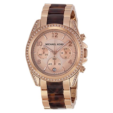 michael kors rose gold silver watch|rose gold watch with numbers.